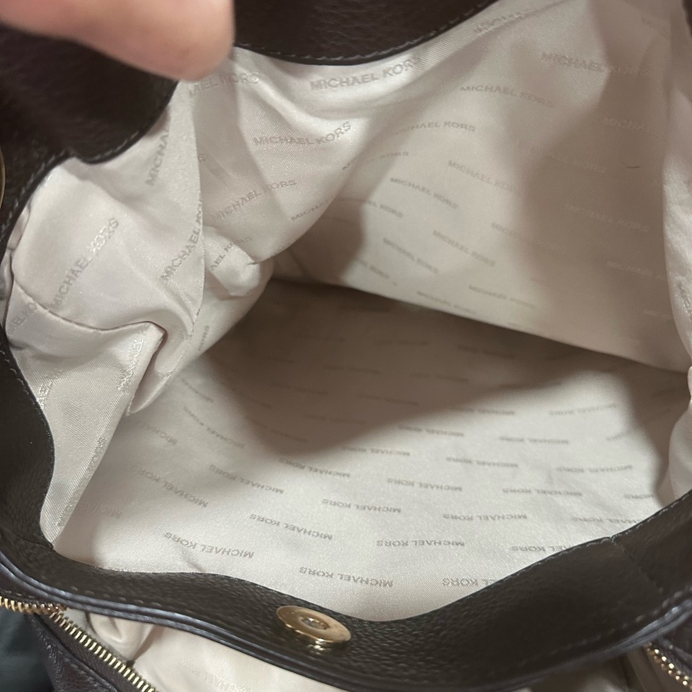 Michael Kors Brown Leather Shoulder Bag - Picture 7 of 11